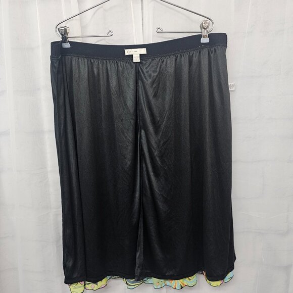 Est. 1946 Skirt Mesh Floral Retro Boho Green Black 18/20W - Picture 4 of 8